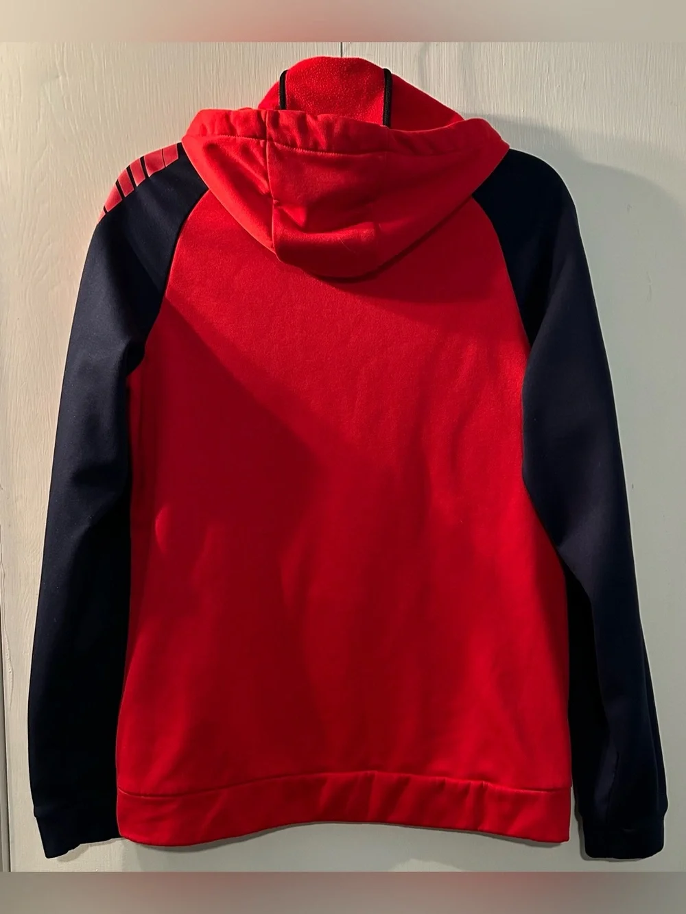 Nike Red and Navy Blue Performance Pullover Hoodie Size M